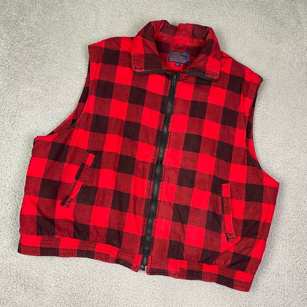 Vintage plaid vest